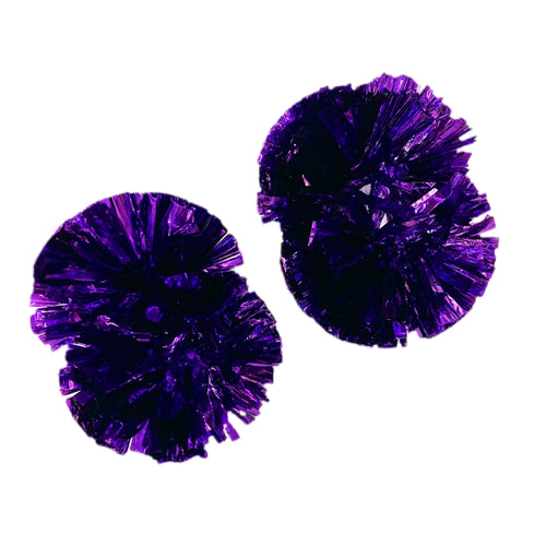 Purple Shimmer Pom Poms