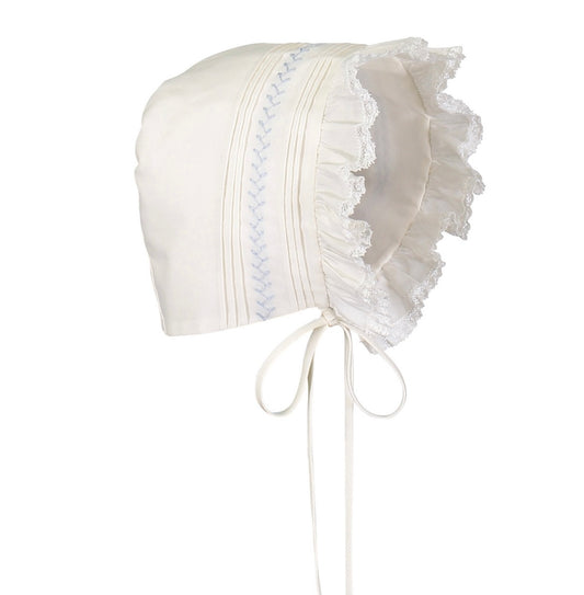 Feltman Ivory/Blue Vintage Bonnet
