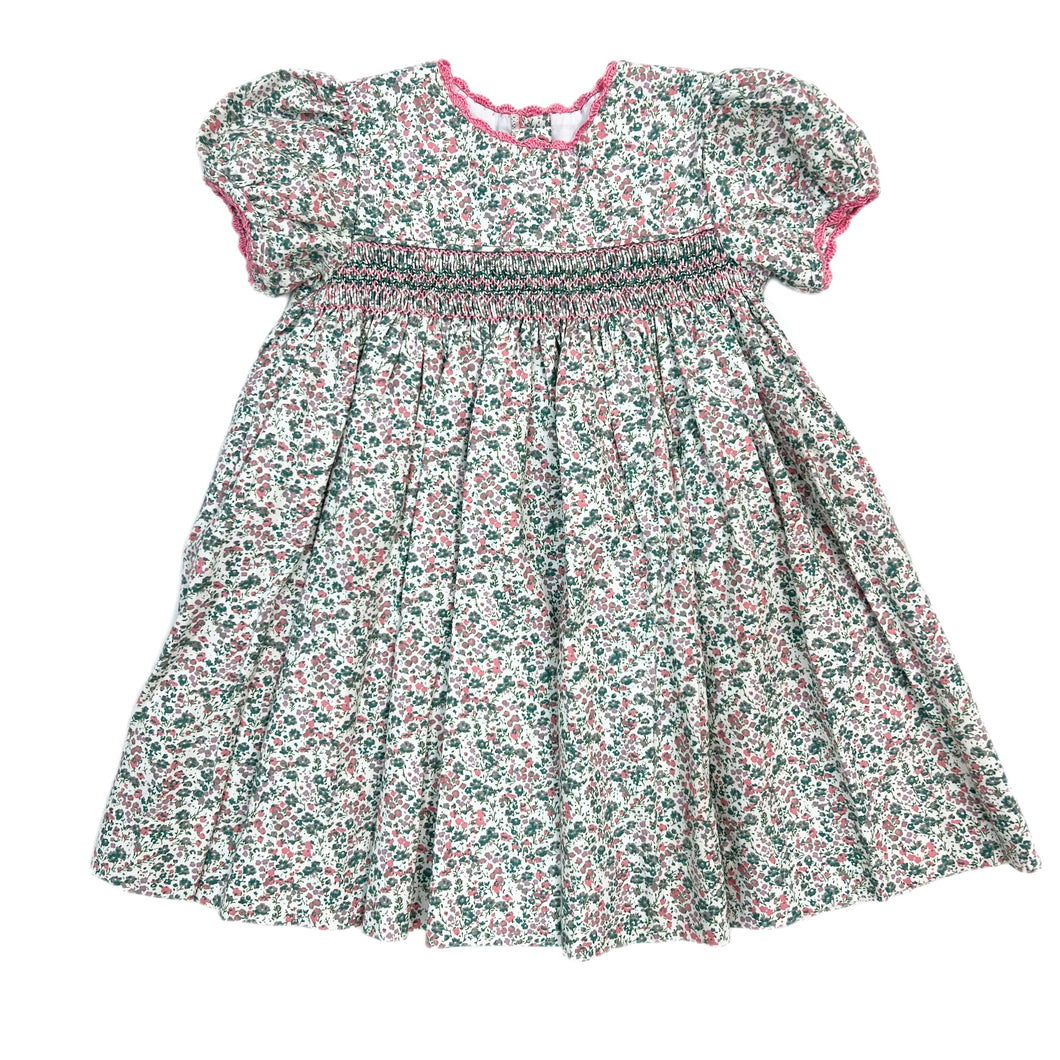 Peggy Green Amelie Smocked Dress