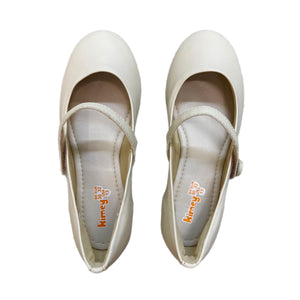 Kimey Ballet Shoe w/ Velcro Strap-Ivory