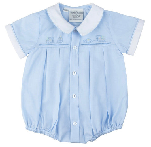 Friedknit Blue Train Creeper
