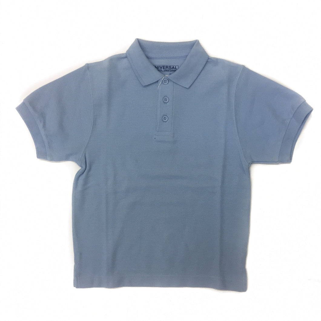 Universal Solid Polo Shirt Light Blue