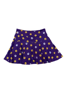 Bon Temps Purple/Gold Paw Skirt