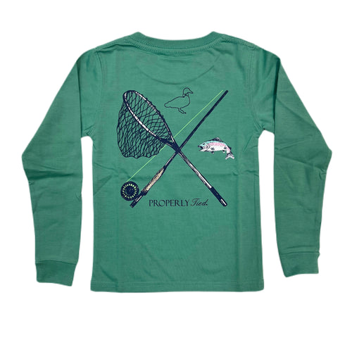 Properly Tied L/S T-Shirt Trout Fishing Ivy