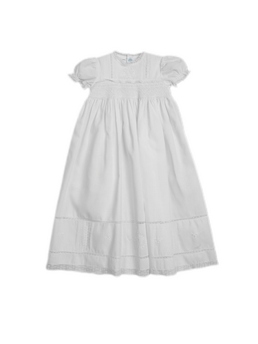 Feltman Pearl Smocked Christening Gown