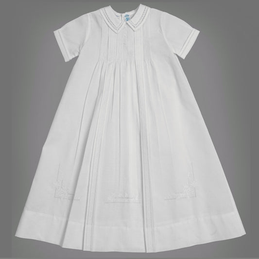 Feltman Boy Pleated Baptism Gown