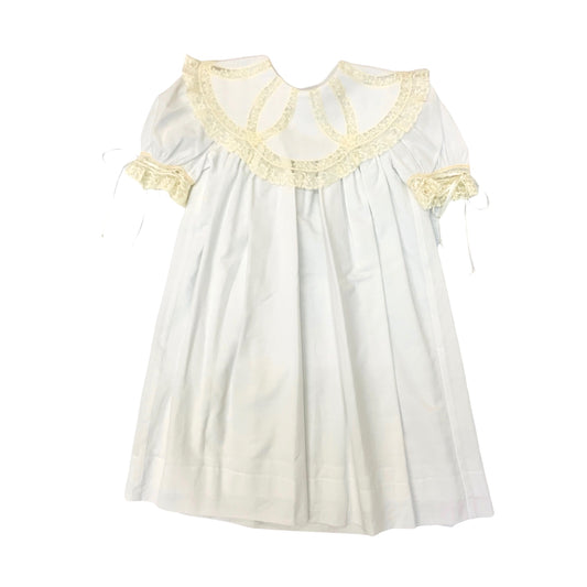 Pieces By Tam Wedding Circle Dress-White/Ecru