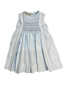 Marco & Lizzy Anabella Blue Smocked Dress