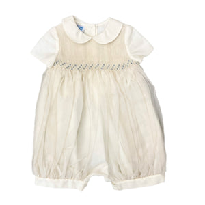 Luli & Me Organza Smocked Bubble