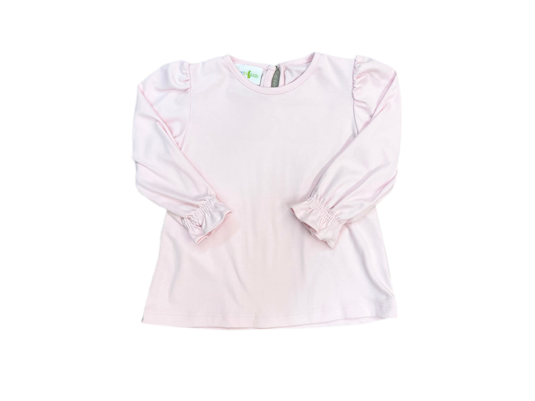 Zuccini Light Pink Scrunched Knit L/S Shirt