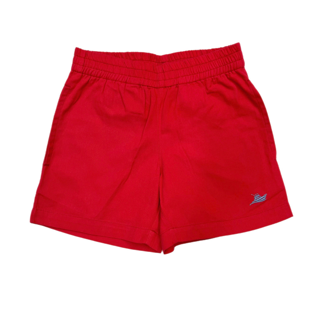 Southbound Red Twill Shorts