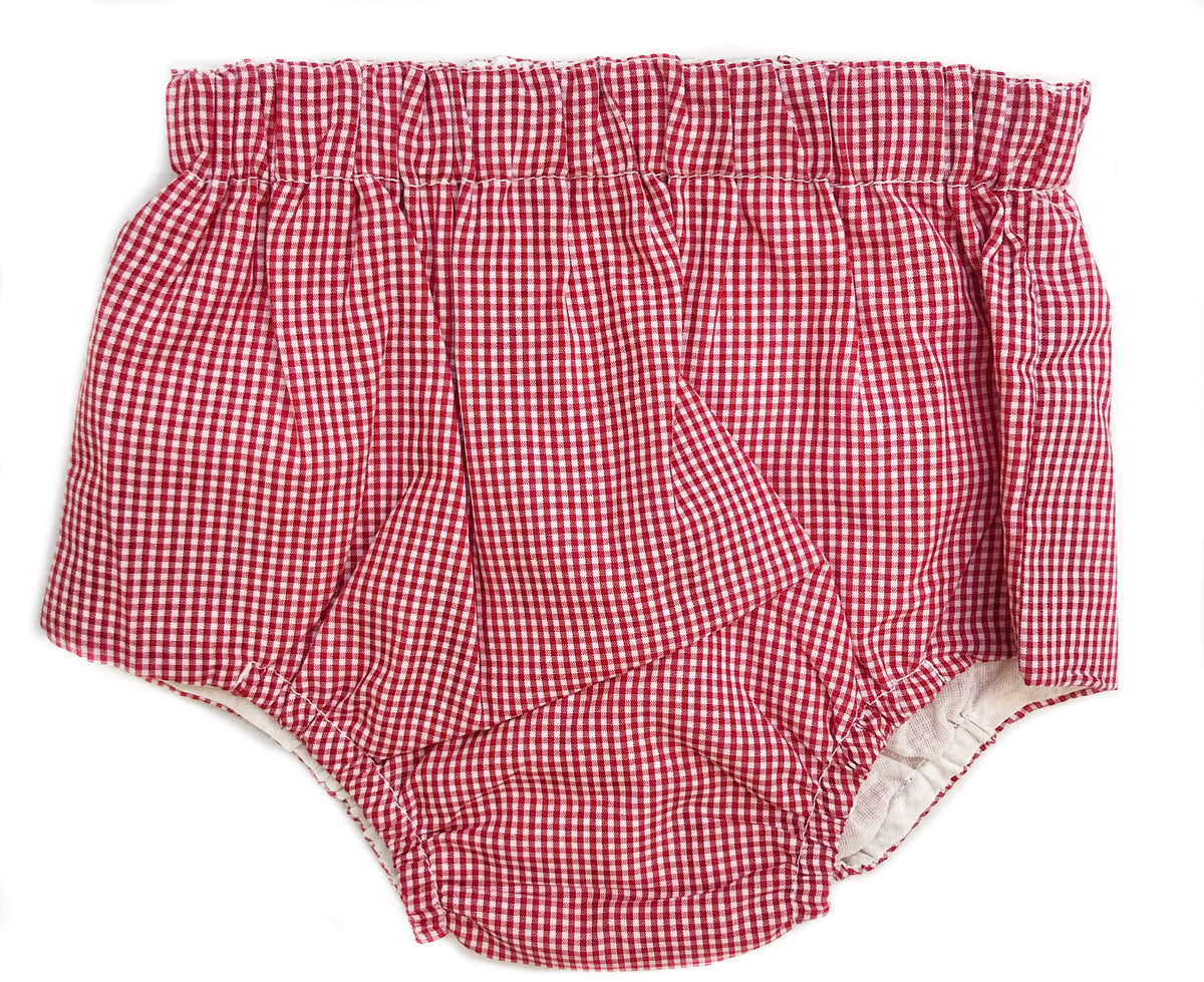 Baby Sen Red Gingham Diaper Cover