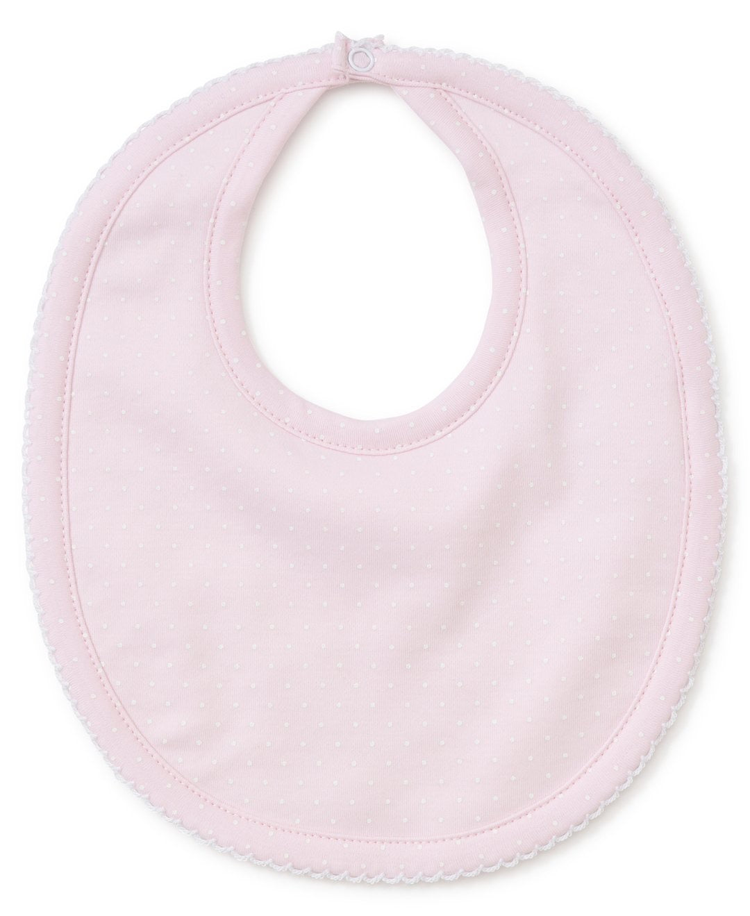 Kissy Kissy Dot Bib Pink/White