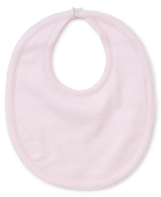 Kissy Kissy Dot Bib Pink/White
