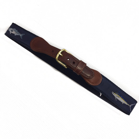Ebinger Brothers Leather Woven Belt