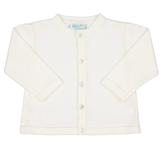 Feltman Ivory Classic Knit Cardigan