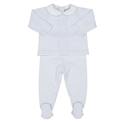 Feltman Light Blue Dot 2pc Pant Set