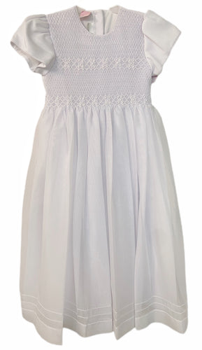 Will Beth Smocked Communion Dress with Sleeves
