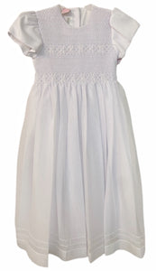 Will Beth Smocked Communion Dress with Sleeves