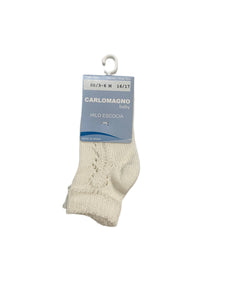 Carlomagno Natural Low Crochet Sock