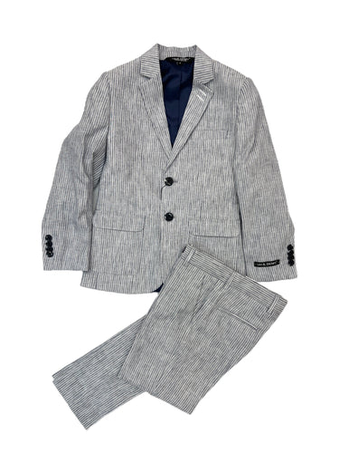 Leo & Zachary Summer Stripe Linen Suit