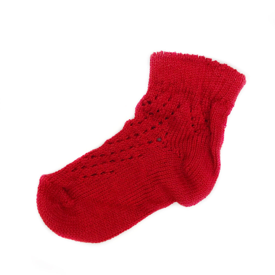 TFA Baby Crochet Anklet-Red