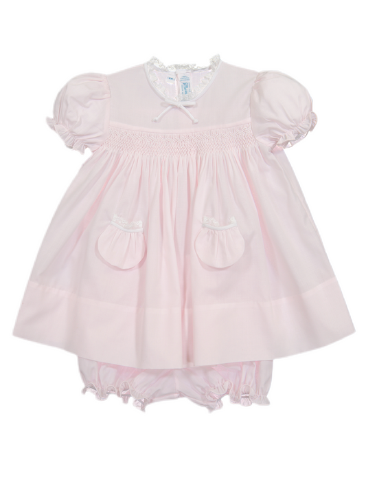 Feltman Pink Vintage Pocket Dress
