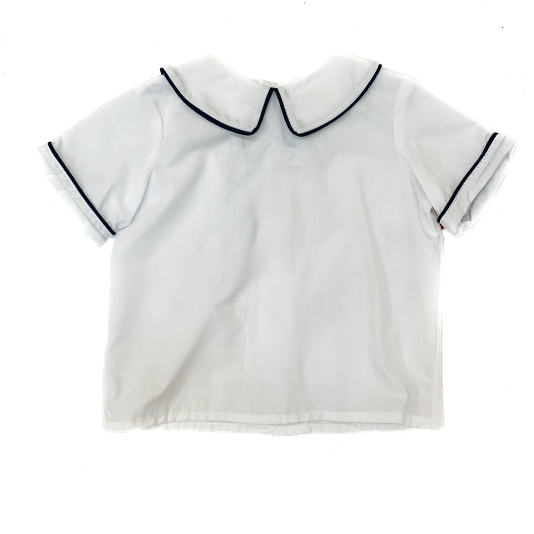 Funtasia Too Shirt with Navy Piping