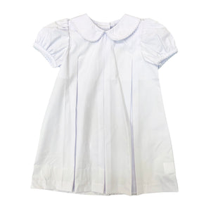 Banbury Cross White Front Pleat Dress