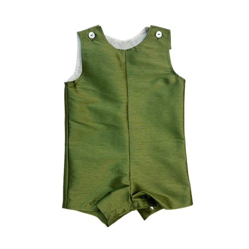 Funtasia Too Olive Green Shantung Shortall