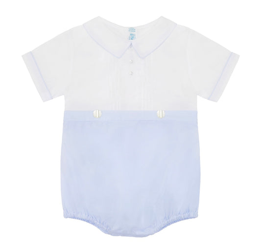 Feltman Blue/White Mock Button On Creeper