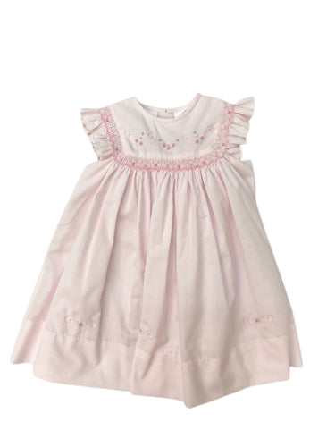 Sarah Louise Smocked Pinafore Dress