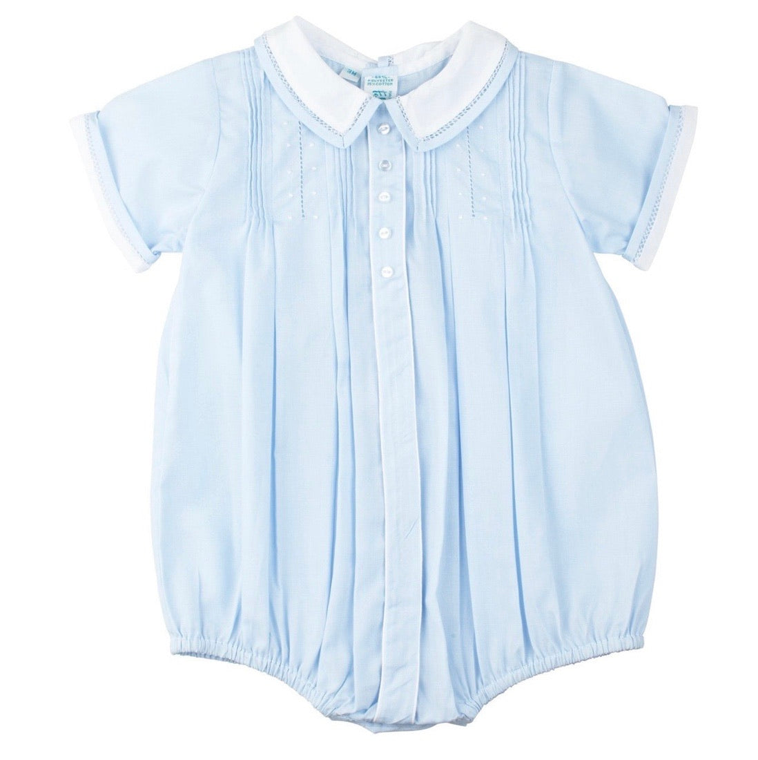 Feltman Blue Button Front Creeper
