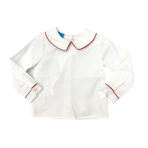 Claire & Charlie L/S Shirt with Red Piping