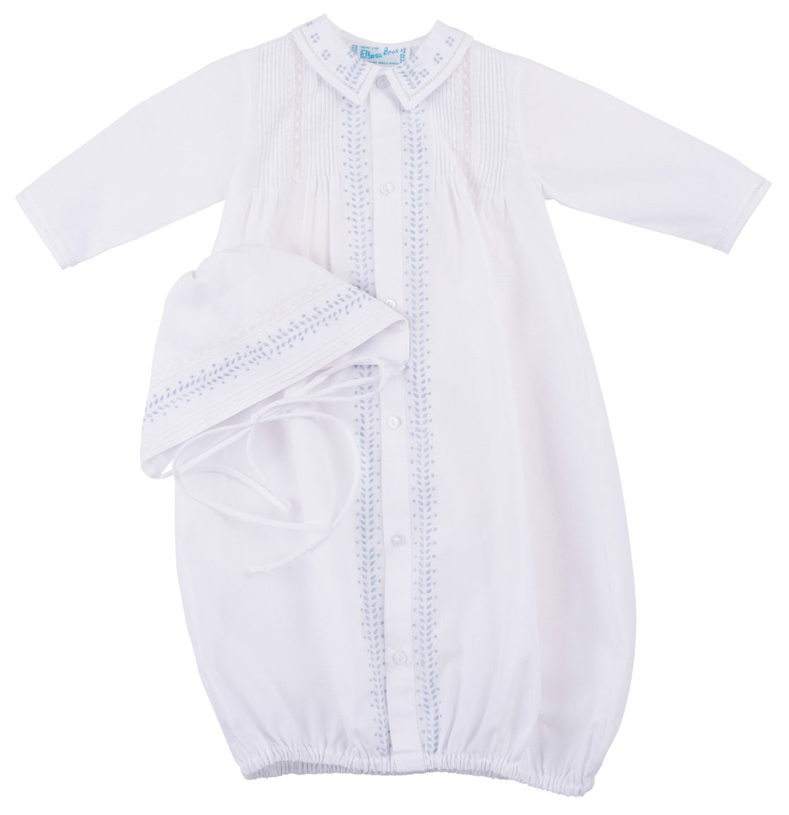 Feltman Leaf Emb Long Gown