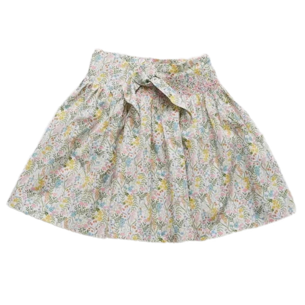 Pi&Pa Lillies Smocked Skirt