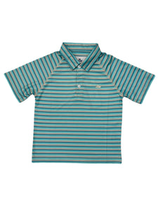 Southbound Blue/Fog Performance Polo