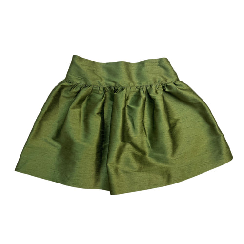 Funtasia Too Olive Green Shantung Skirt