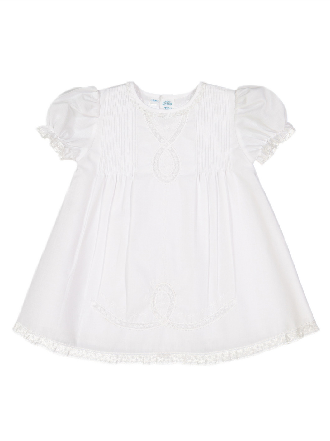 Feltman Lace Ribbon Slip Dress-White