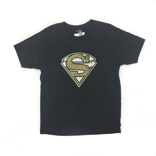 Sarah Ott Black Super Saints T Shirt