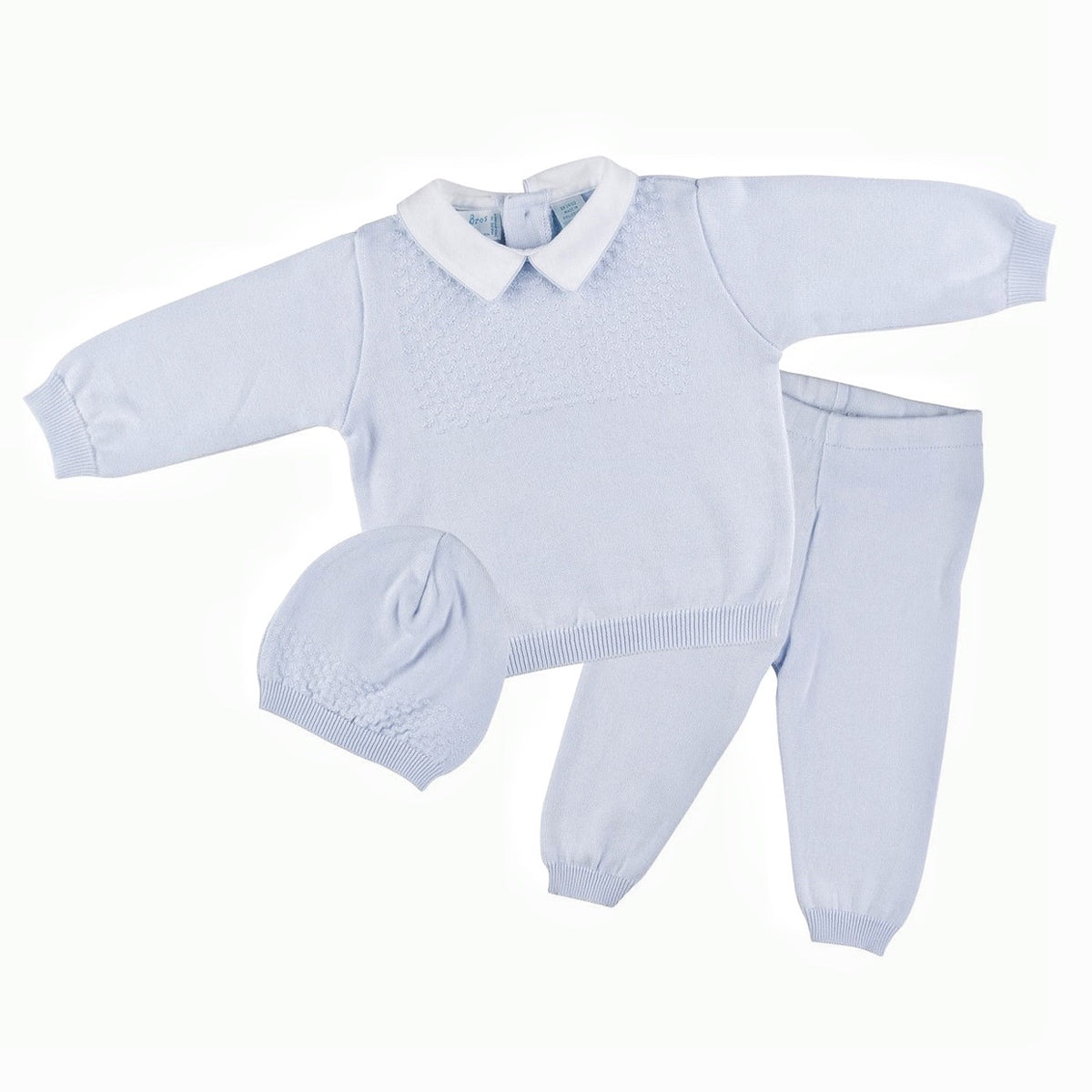 Feltman Blue Diamond Knit 2pc with Hat