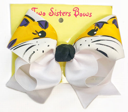 Two Sisters Tiger Face Bow