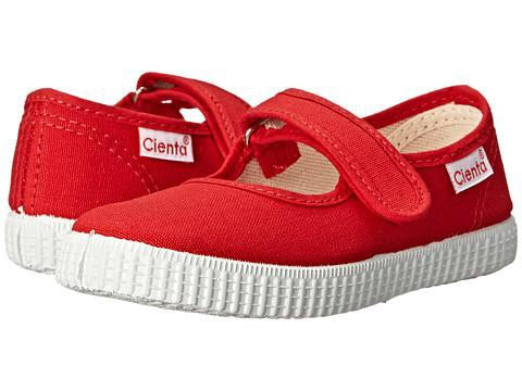 Cienta Girls Red Canvas Shoe
