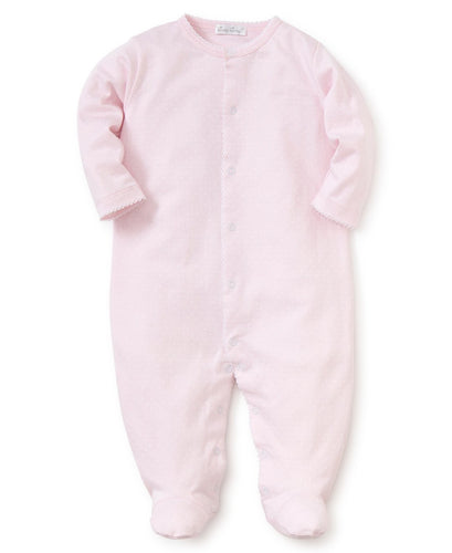 Kissy Kissy Dots Print Footie Pink/White