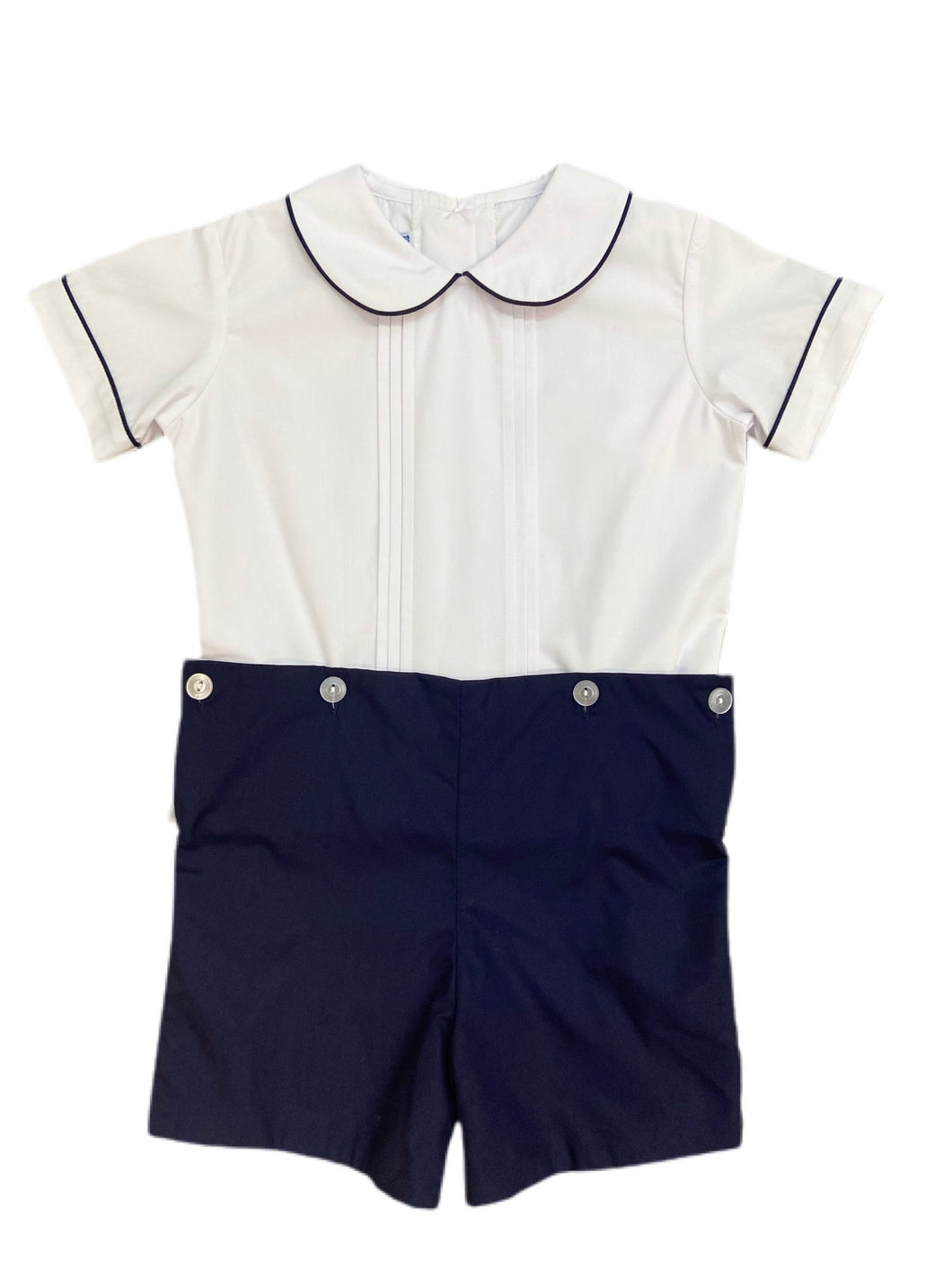 BC Pleated Front BOP-Navy