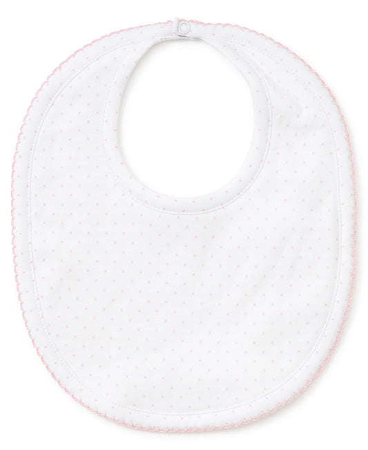Kissy Kissy Dot Bib White/Pink