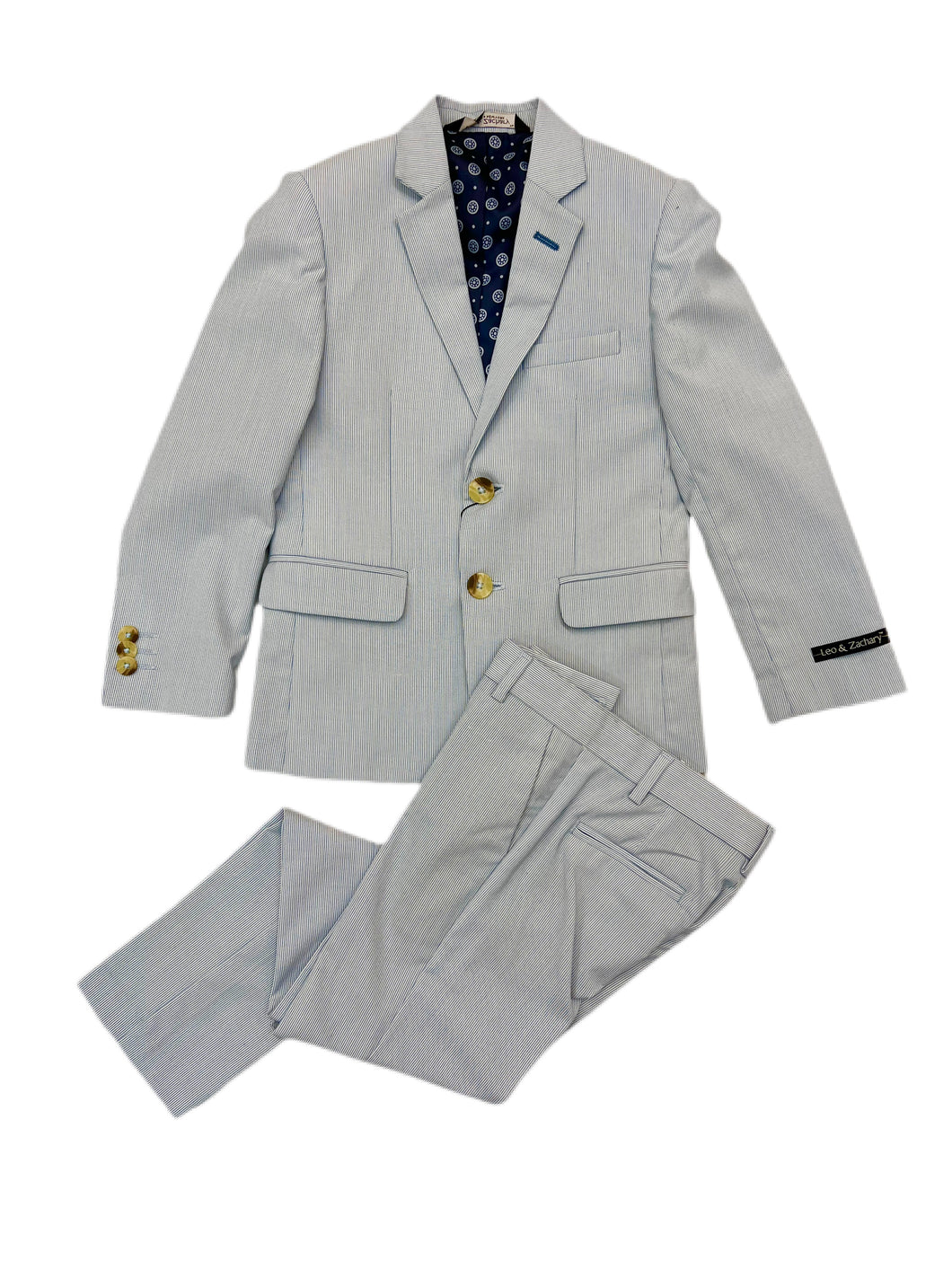 Leo & Zachary Pin Striped Suit
