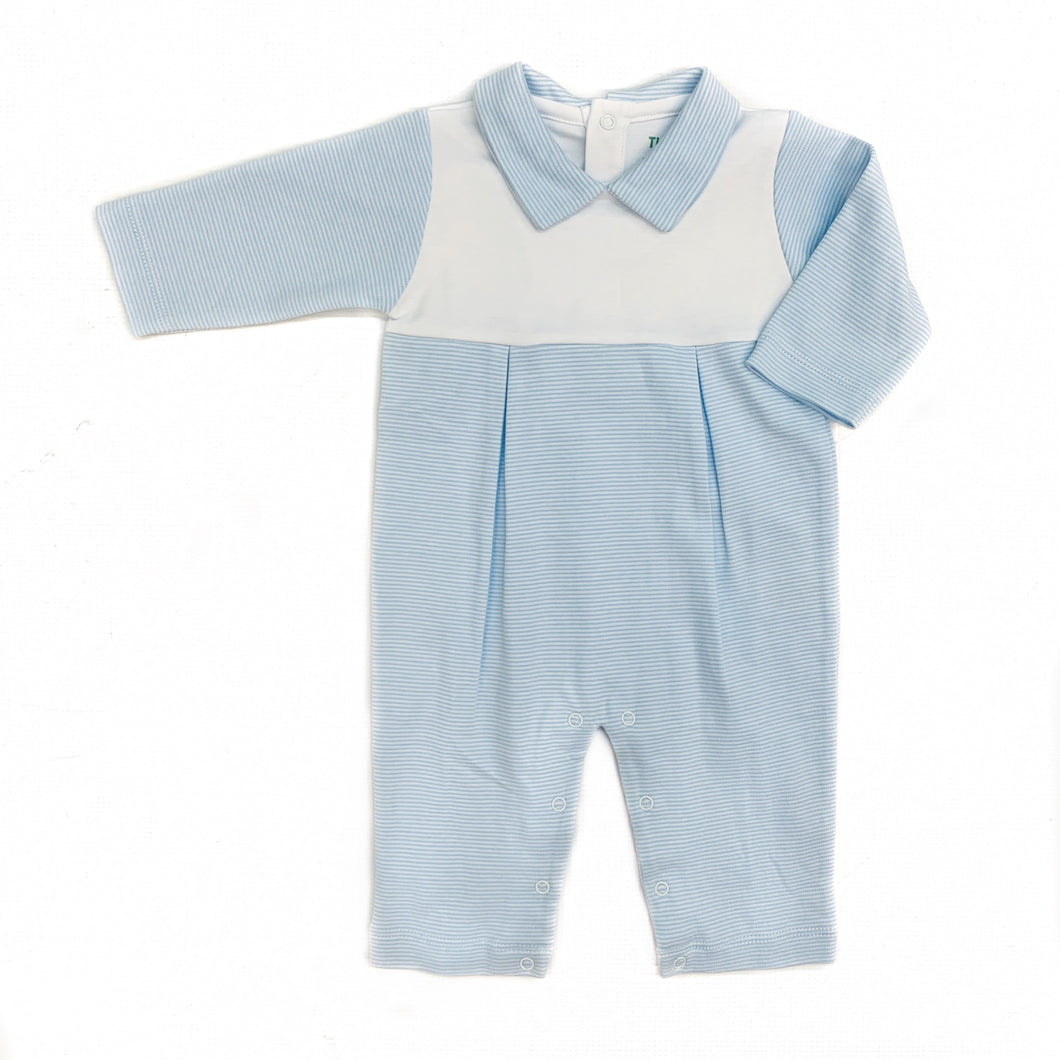 Tigel's Blue Striped Mono Playsuit