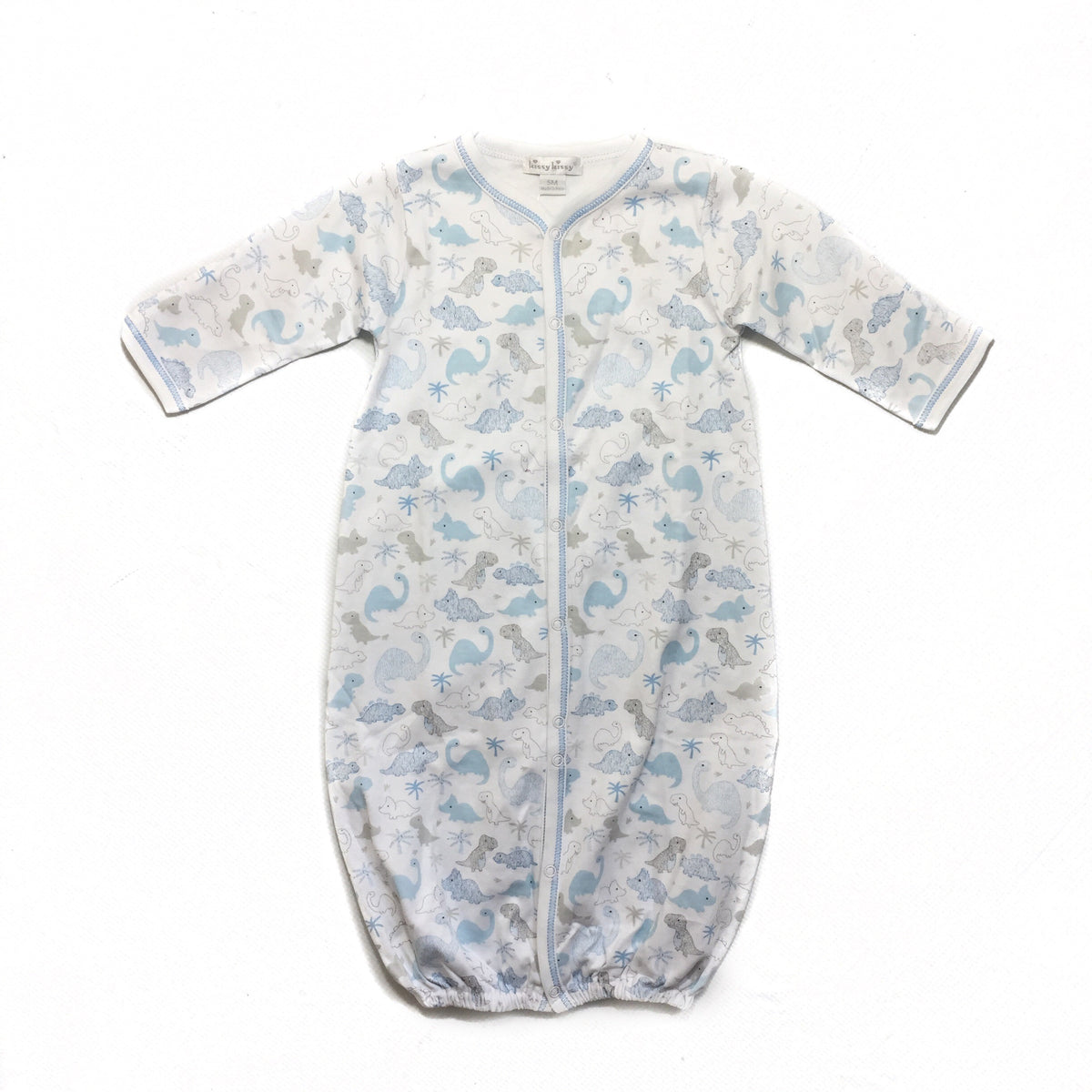 Kissy Kissy Blue & Grey Dino Conv. Gown