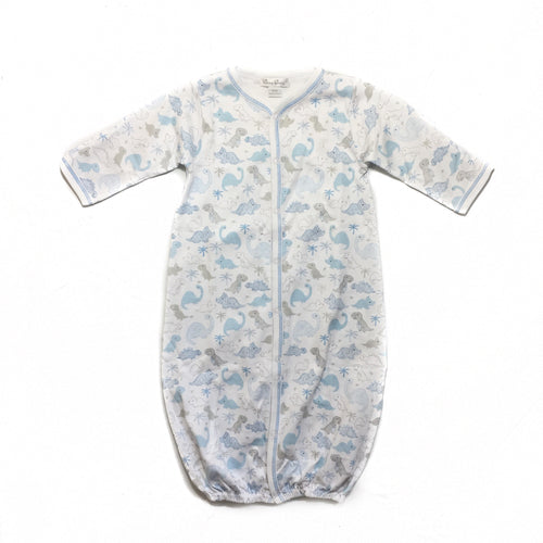 Kissy Kissy Blue & Grey Dino Conv. Gown